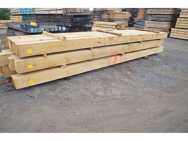 1 m³ eiken balken 200x200 - afbeelding 1 van  4