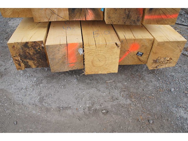 1 m³ eiken balken 200x200 - afbeelding 4 van  4