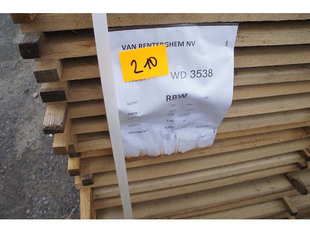 1 m³ eiken planken 22mm - afbeelding 2 van  4