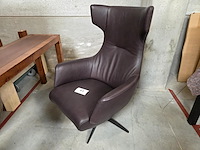 1 manuele lederen relax armstoel toorop - afbeelding 1 van  8
