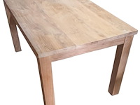 1 massief teakhouten eetkamer tafel - afbeelding 1 van  1