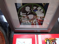 1 medaille in kader - afbeelding 1 van  2