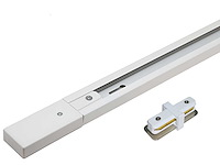 1 meter rail 1 fase 2 draden met doorverbinder (8x) - afbeelding 1 van  4