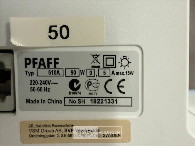 1 naaimachine pfaff - afbeelding 2 van  3