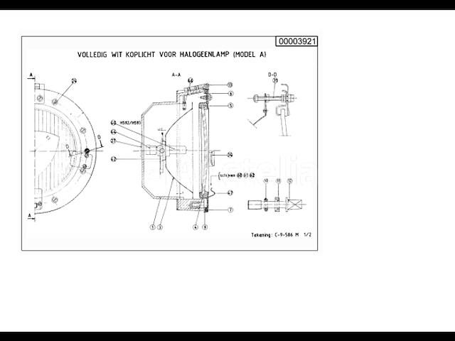 1 nmbs locomotief koplamp (rood) - afbeelding 7 van  20