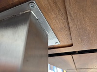 1 notenhouten eetkamertafel met alu poten - afbeelding 6 van  7