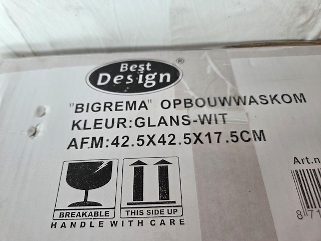 1 opbouw waskom best design bigrema - afbeelding 3 van  3