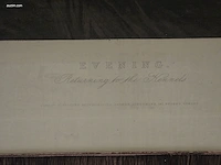 1 paar 19e-eeuwse handgekleurde jagtgravures... - afbeelding 3 van  5