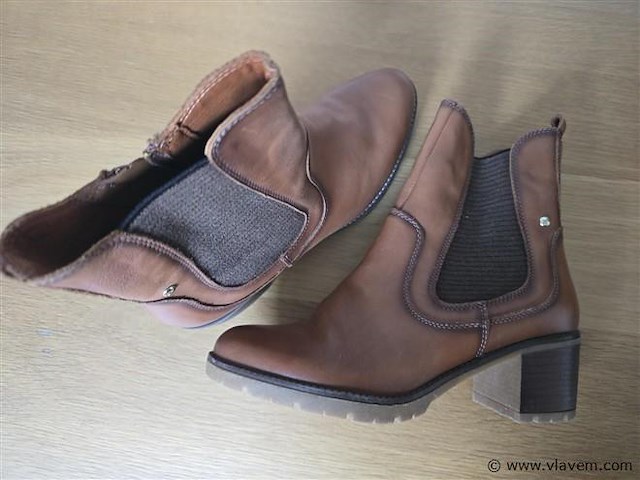 1 paar bibi mou camel daim, maat 40 - afbeelding 2 van  2