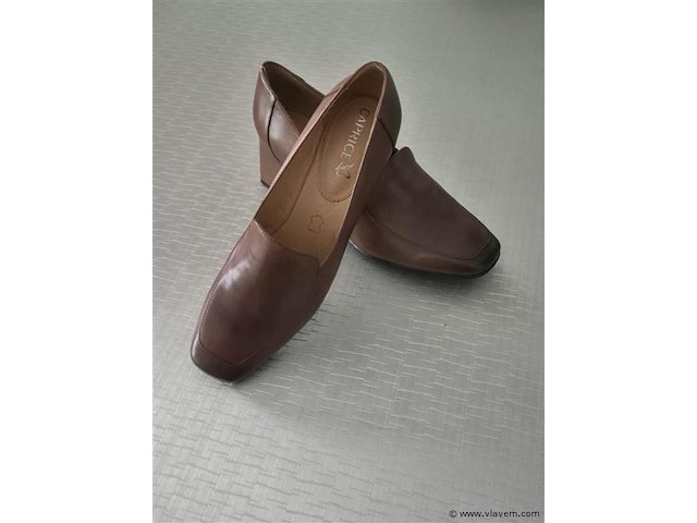 1 paar caprice schoen congac leer, maat 40 - afbeelding 1 van  2