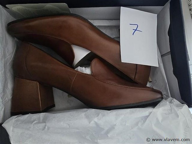 1 paar caprice schoen congac leer, maat 40 - afbeelding 2 van  2