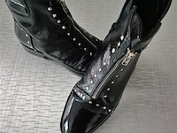 1 paar di lauro zwart lakleder, maat 40 - afbeelding 1 van  2