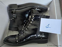 1 paar di lauro zwart lakleder, maat 40 - afbeelding 2 van  2