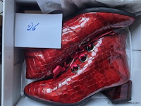 1 paar hispanitas rood lak crocco, maat 40 - afbeelding 2 van  2