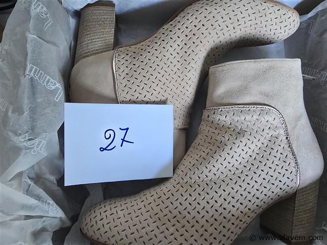 1 paar lamica enkellaars beige, maat 40 - afbeelding 2 van  2