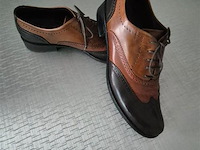 1 paar maripe camel + bruin, maat 39 - afbeelding 1 van  3