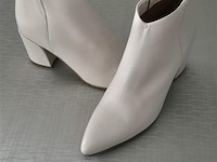 1 paar maya dames bottin offwhile leder, maat 40 - afbeelding 1 van  2