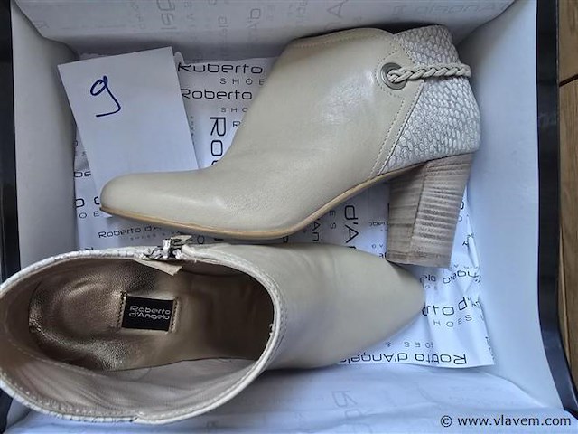 1 paar roberto d ' angelo naturel metal, maat 39 - afbeelding 2 van  2