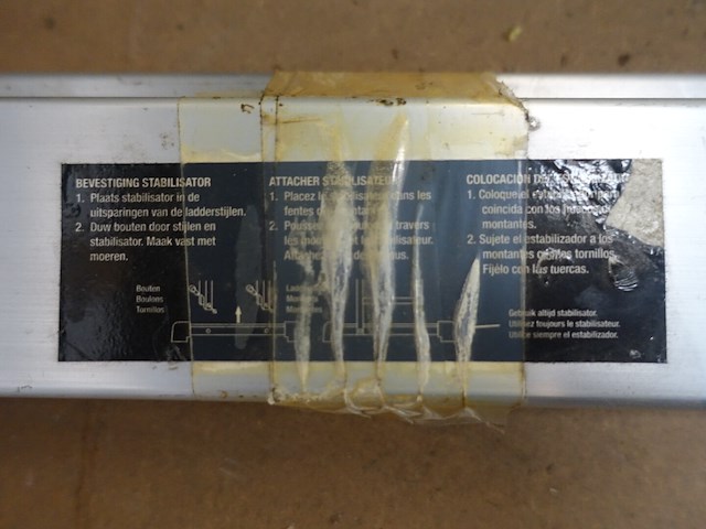 1 paar stabilisator voor ladder - afbeelding 2 van  3