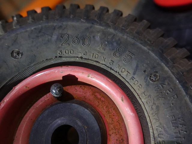 1 paar voorwielen voor zitmaaier - afbeelding 3 van  8