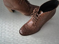 1 paar zinda enkellaars camel crocco, maat 40