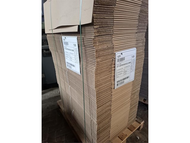 1 pallet kartonnen plooidozen 70x35x30 - afbeelding 1 van  2
