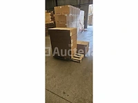1-persoons badkamermeubel 80 cm hoogglans zwart - incl. kraan