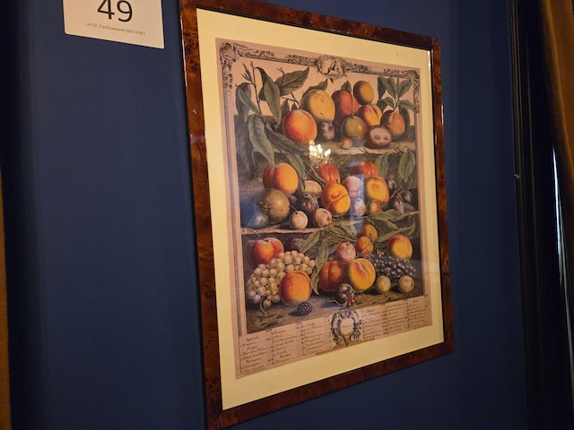 1 prent in kader - afbeelding 1 van  2