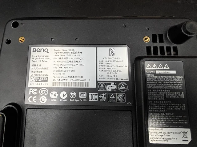 1 projector benq mp575 - afbeelding 6 van  6