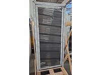 1 pvc buitendeur – wit/antraciet – volledig deurgeheel - afbeelding 1 van  5