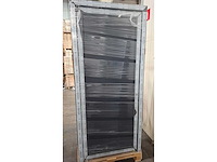 1 pvc buitendeur – wit/antraciet – volledig deurgeheel - afbeelding 3 van  5