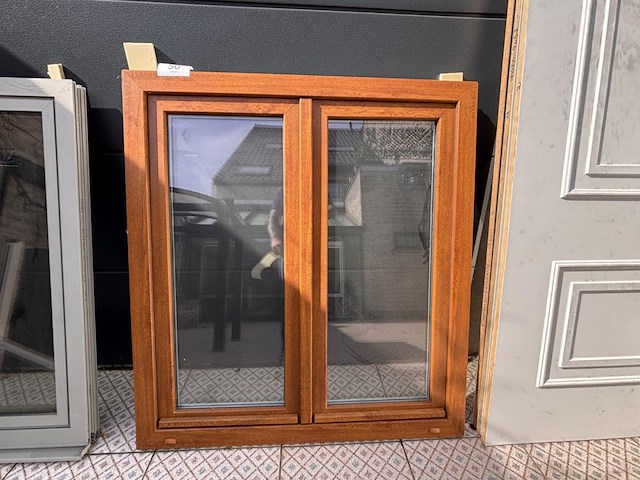 1 pvc dubbele raam - afbeelding 1 van  2