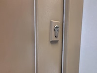 1 pvc voordeur met houtstructuur en glazen paneel frager - afbeelding 5 van  7