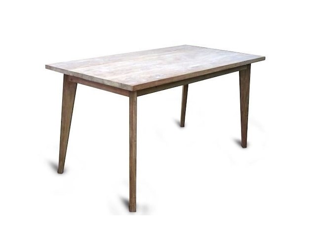 1 rechthoekige eetkamer tafel met conische poten - afbeelding 1 van  1