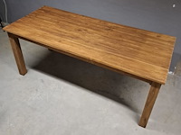 1 rechthoekige eetkamer tafel met rechthoekige poten - afbeelding 1 van  1