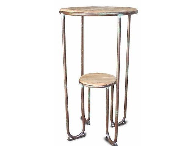 1 ronde bartafel vintage - afbeelding 1 van  1