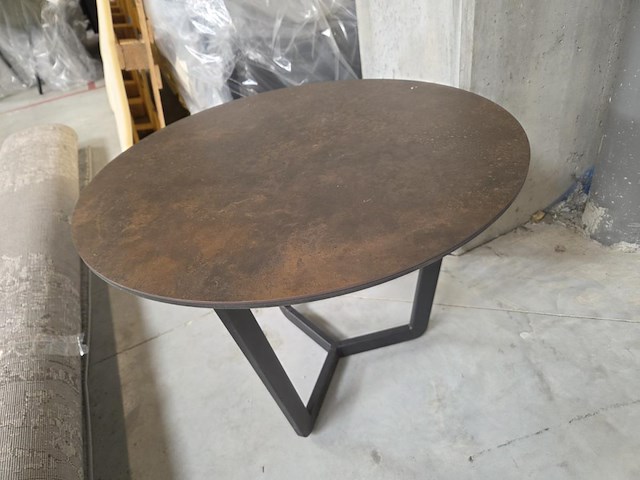 1 ronde bijzettafel met keramisch blad - afbeelding 1 van  6