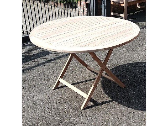 1 ronde klaptafel terrastafel - afbeelding 2 van  2