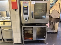 1 rvs combi stoomoven rational scc61g vv rvs onderstel