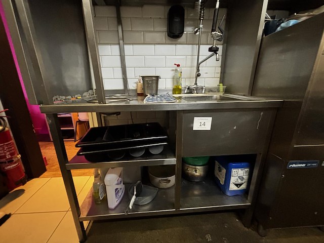 1 rvs spoelbak vv handgreepkraan - afbeelding 1 van  5