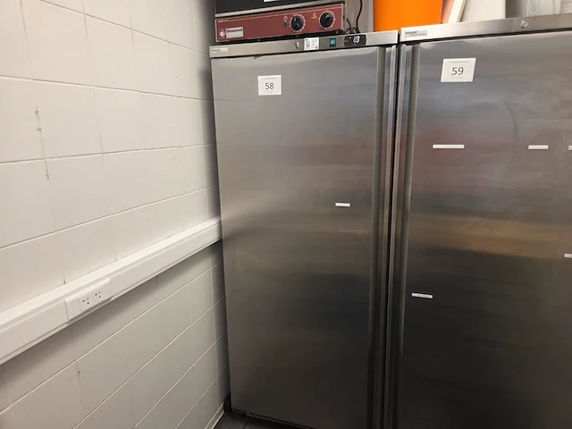 1 rvs vrieskast exquisit bf600inox - afbeelding 1 van  5