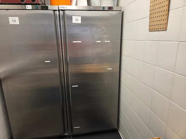 1 rvs vrieskast exquisit bf600inox - afbeelding 1 van  5