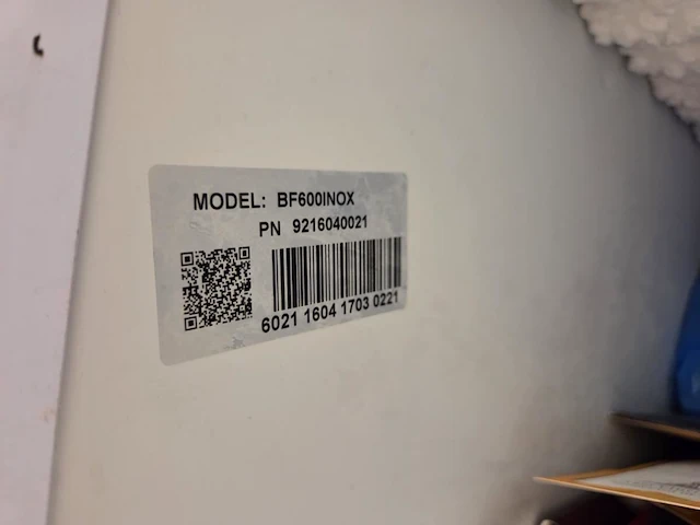 1 rvs vrieskast exquisit bf600inox - afbeelding 5 van  5