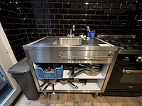 1 rvs wastafel - afbeelding 1 van  3