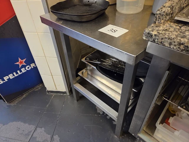 1 rvs werktafel - afbeelding 1 van  2
