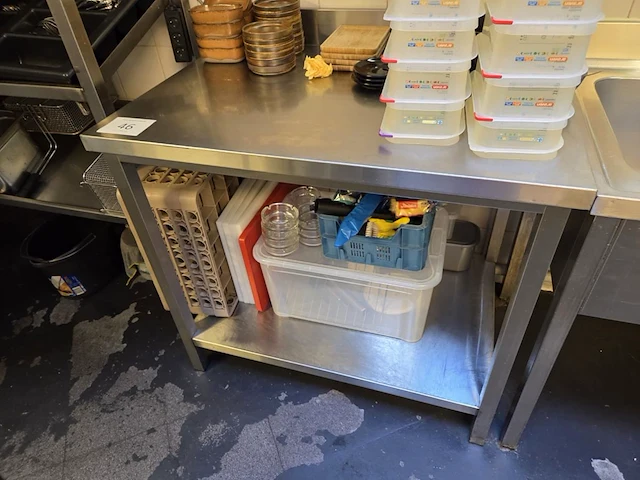 1 rvs werktafel - afbeelding 1 van  2