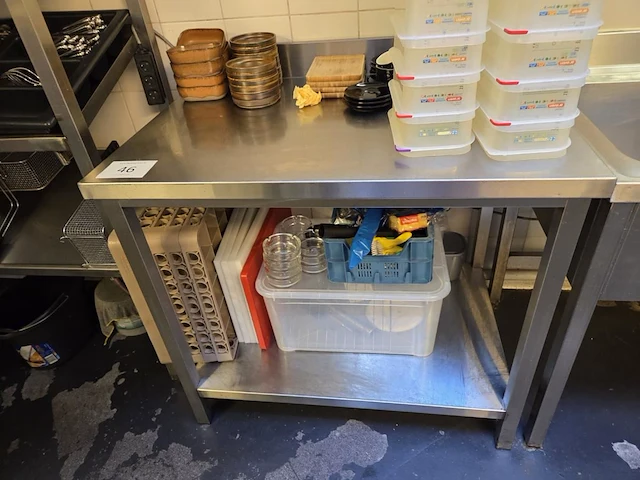 1 rvs werktafel - afbeelding 2 van  2