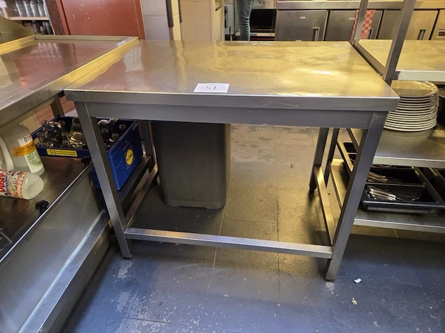 1 rvs werktafel - afbeelding 1 van  2