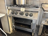 1 rvs zanussi 4-pits gasfornuis