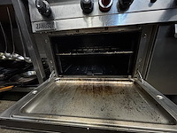 1 rvs zanussi 6-pits gasfornuis met oven - afbeelding 5 van  5